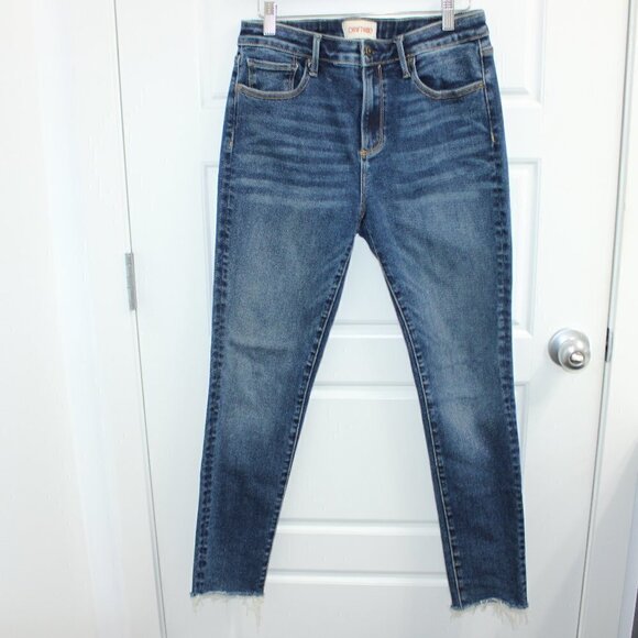Driftwood Jeans Jackie High Rise Skinny Raw Edge Hem Size 28 - Picture 1 of 3